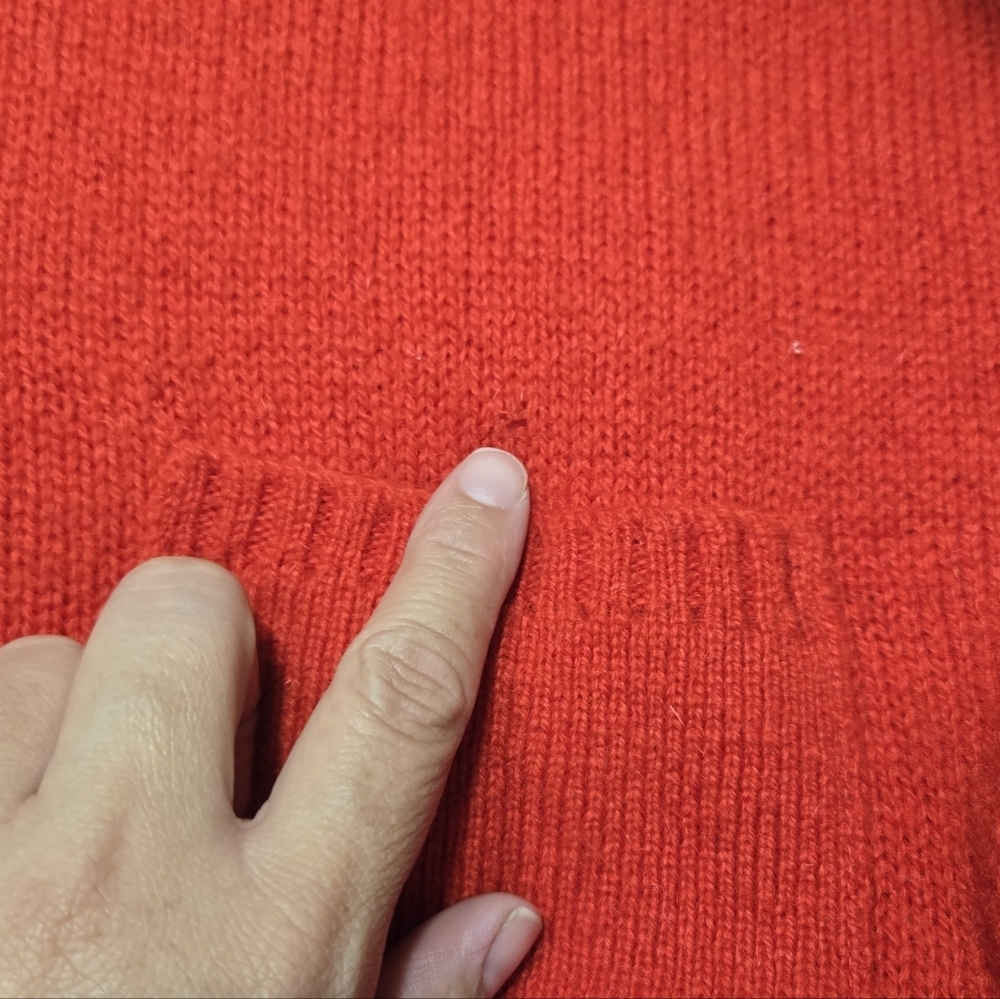 Vintage The Moors Lord Jeff Men’s L Shetland WOOL Red Sweater Vest Button Up - Picture 7 of 13